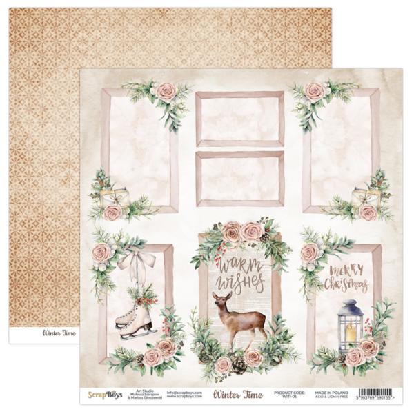 ScrapBoys - Designpapier "Winter Time" Paper Pack 12x12 Inch - 12 Bogen