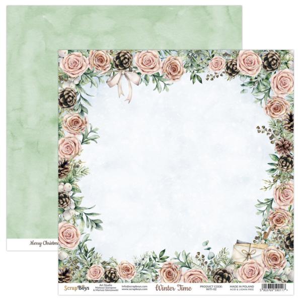ScrapBoys - Designpapier "Winter Time" Paper Pack 6x6 Inch - 24 Bogen