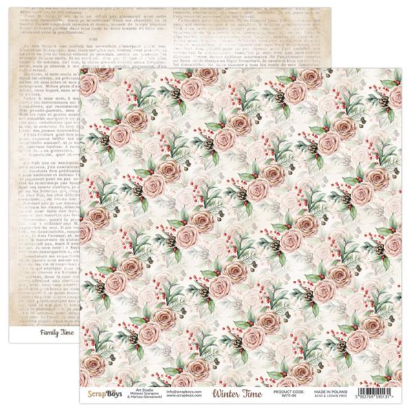 ScrapBoys - Designpapier "Winter Time" Paper Pack 6x6 Inch - 24 Bogen