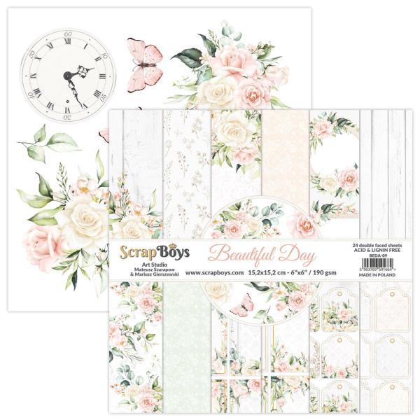ScrapBoys - Designpapier "Beautiful Day" Paper Pack 6x6 Inch - 24 Bogen