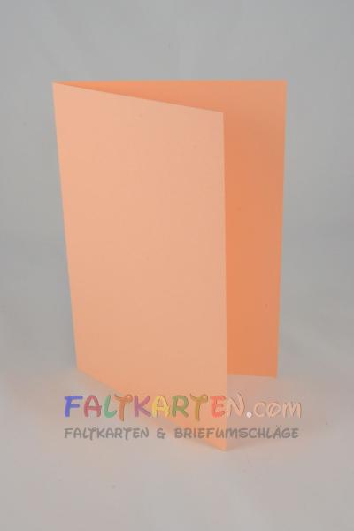 Doppelkarte - Faltkarte 240g/m² DIN A5 in salmon