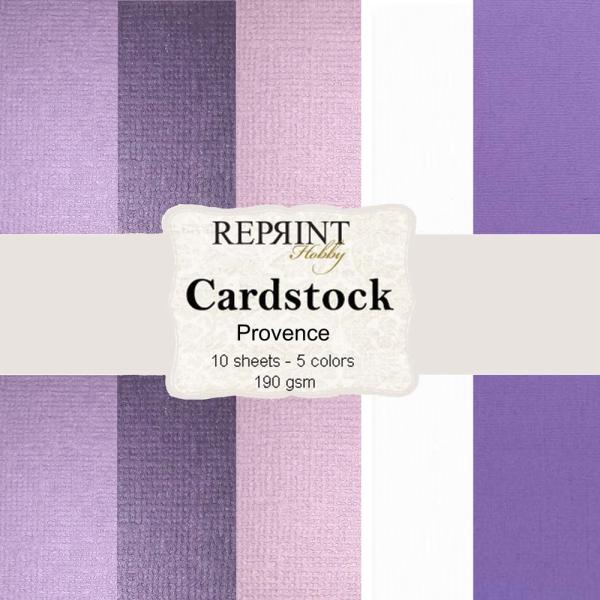 Reprint - Cardstock "Provence" 12x12 Inch 10 Bogen