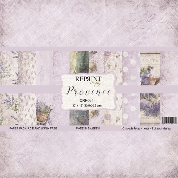 Reprint - Designpapier "Provence" Paper Pack 12x12 Inch - 10 Bogen