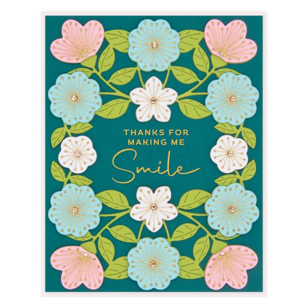 Spellbinders - Stanzschablone "Stitched Floral Flip Frame" Dies
