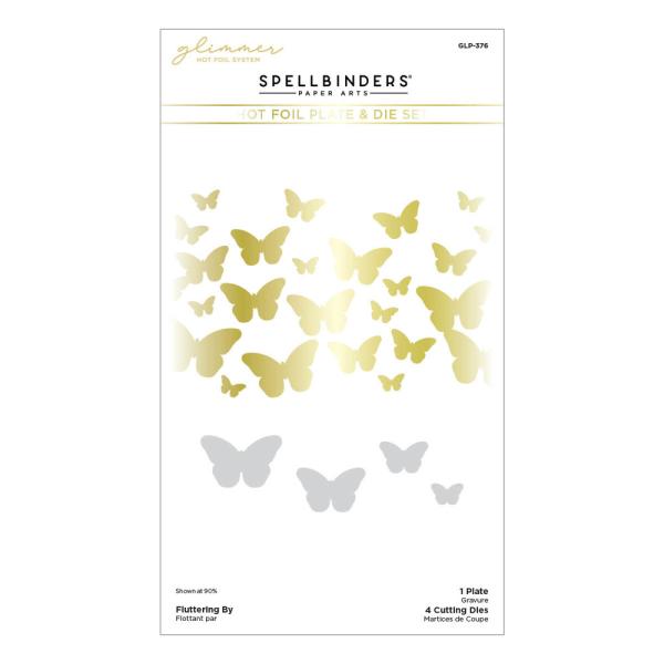 Spellbinders - Glimmer Hot Foil Plate "Fluttering By"