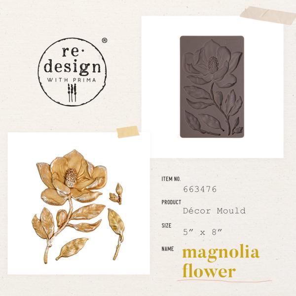 Re-Design with Prima - Gießform "Magnolia Flower" Mould 5x8 Inch