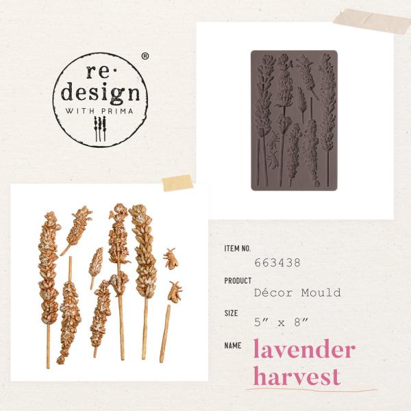 Re-Design with Prima - Gießform "Lavender Harvest" Mould 5x8 Inch