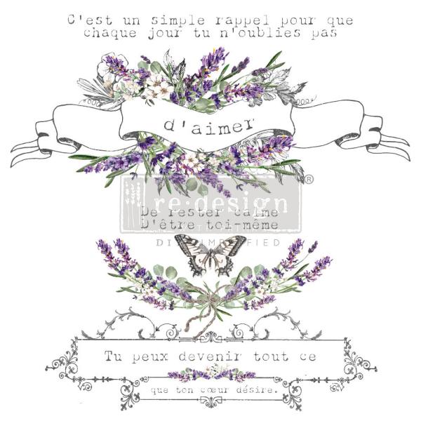 Re-Design with Prima - Transfer Aufkleber 12x12 Inch "Maison De Paris" Decor Transfer 2 Bogen 