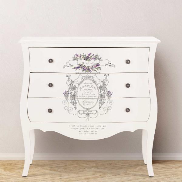 Re-Design with Prima - Transfer Aufkleber 12x12 Inch "Maison De Paris" Decor Transfer 2 Bogen 