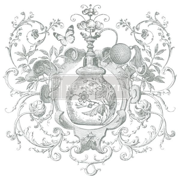 Re-Design with Prima - Transfer Aufkleber 12x12 Inch "Odeur De Rose" Decor Transfer 2 Bogen 
