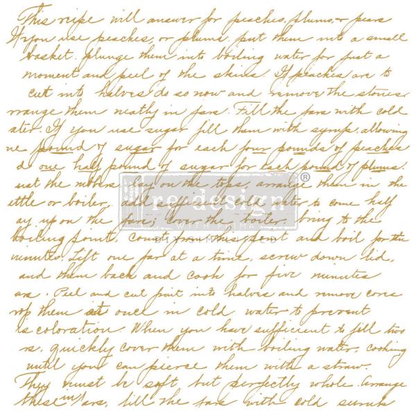 Re-Design with Prima - Transfer Aufkleber 12x12 Inch "Sweet Notes" Decor Transfer 2 Bogen 