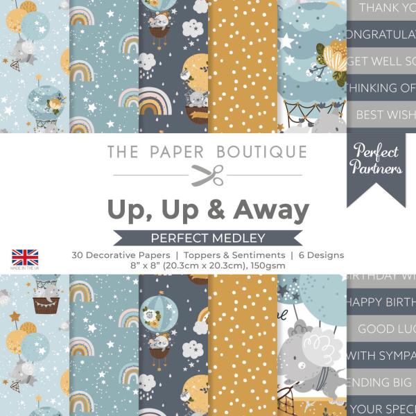 The Paper Boutique - Designpapier "Up, Up & Away" Perfect Partners 8x8 Inch