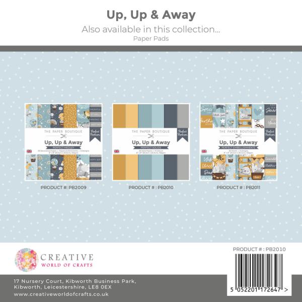 The Paper Boutique - Cardstock "Up, Up & Away" Solid Papers 8x8 Inch - 6 Bogen