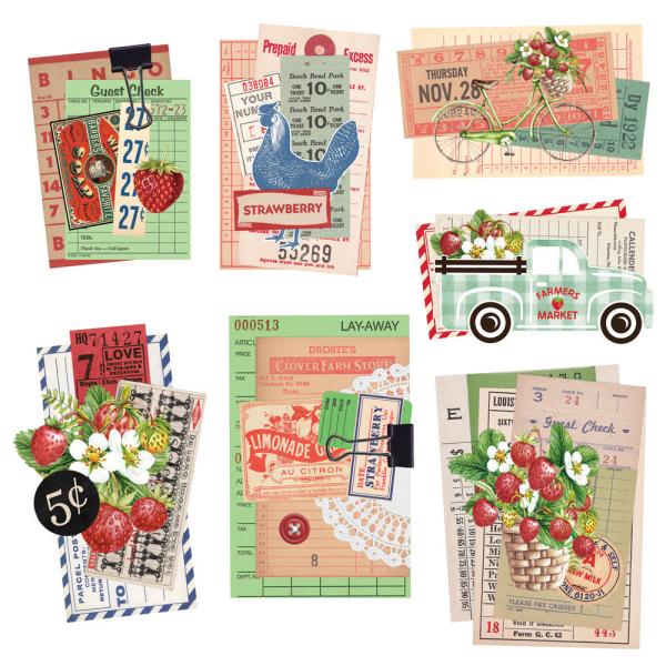 Simple Stories - Stanzteile "Simple Vintage Berry Fields " Die Cuts