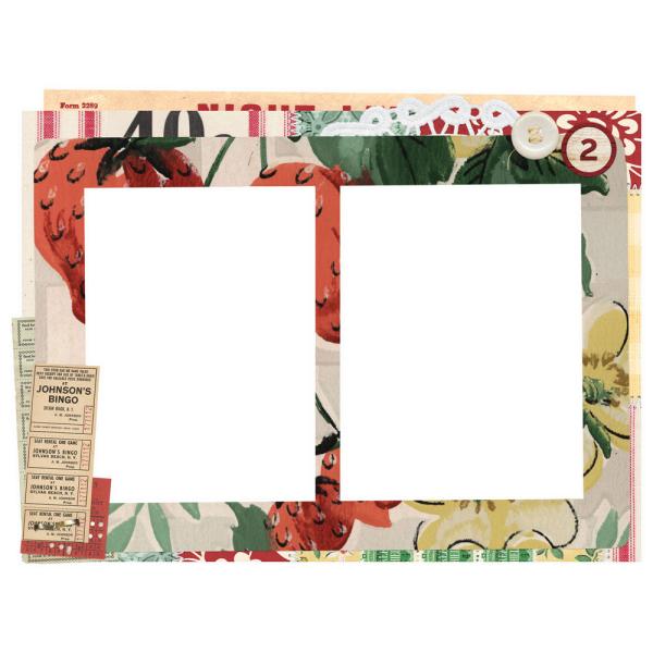 Simple Stories - Chipboard Frames "Simple Vintage Berry Fields " 