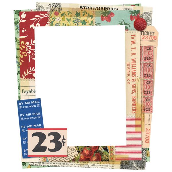 Simple Stories - Chipboard Frames "Simple Vintage Berry Fields " 