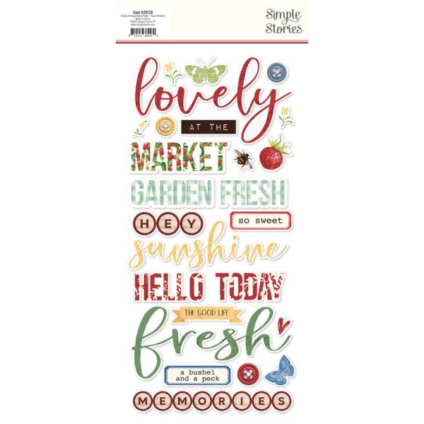 Simple Stories - Aufkleber "Simple Vintage Berry Fields" Foam Sticker