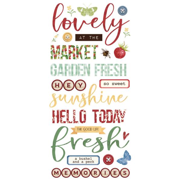Simple Stories - Aufkleber "Simple Vintage Berry Fields" Foam Sticker