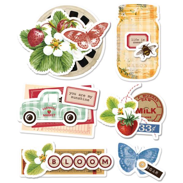Simple Stories - Stanzteile "Simple Vintage Berry Fields" Die Cuts