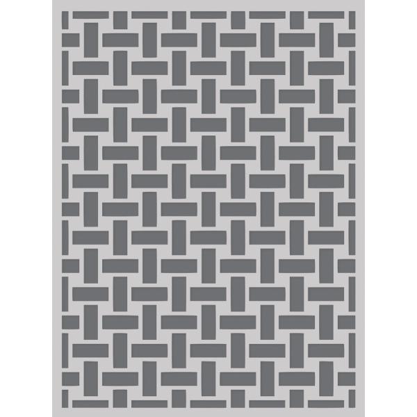 Simple Stories - Schablone 6x8 Inch "Basketweave" Stencil