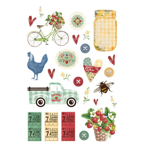 Simple Stories - Aufkleber "Simple Vintage Berry Fields" Sticker Book