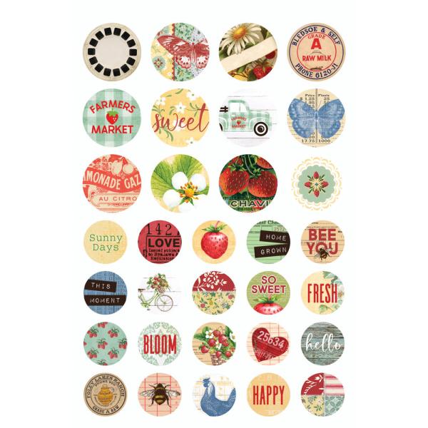 Simple Stories - Aufkleber "Simple Vintage Berry Fields" Sticker Book