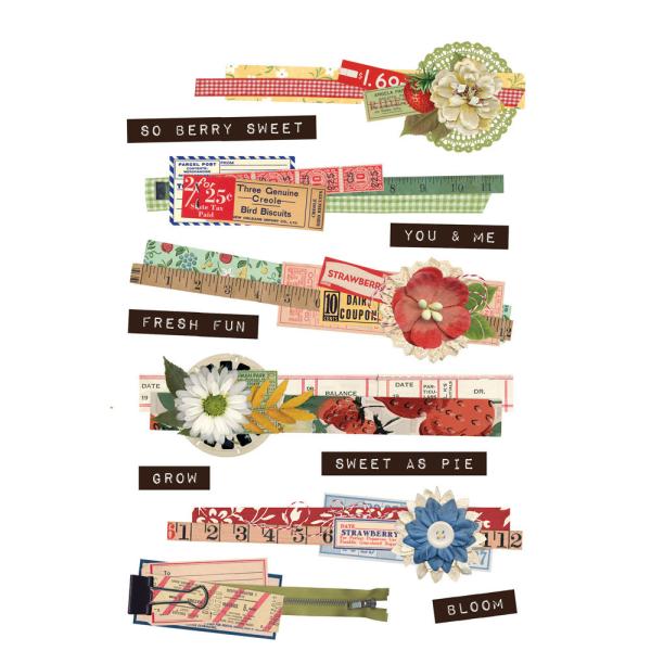 Simple Stories - Aufkleber "Simple Vintage Berry Fields" Sticker Book