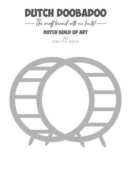 Dutch Doobadoo - Schablone A5 "Hamster Wheel " Stencil - Dutch Card Art Build Up 
