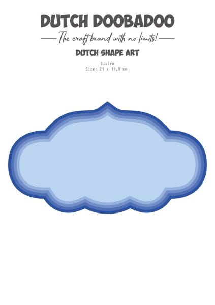 Dutch Doobadoo - Schablone A5 "Claire" Stencil - Dutch Shape Art 