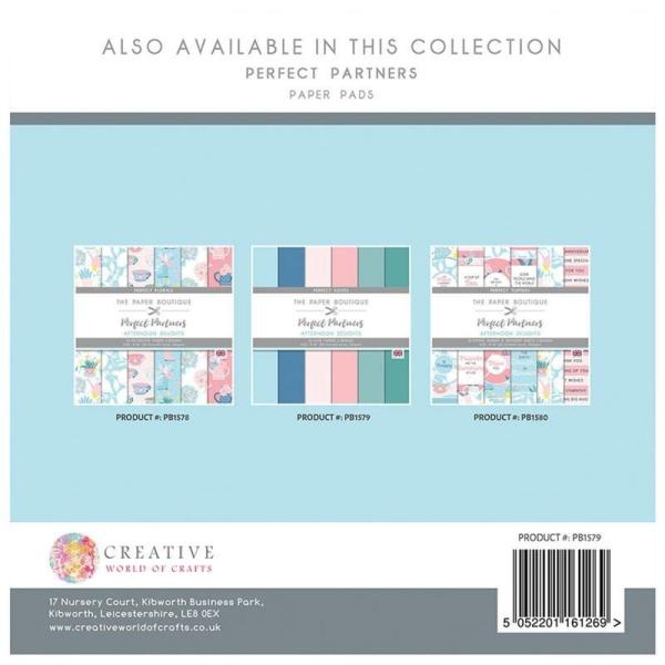 The Paper Boutique - Cardstock "Afternoon Delights" Solid Papers 8x8 Inch - 36 Bogen