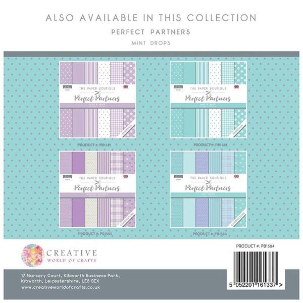 The Paper Boutique - Designpapier "Mint Drops" Perfect Partners 8x8 Inch