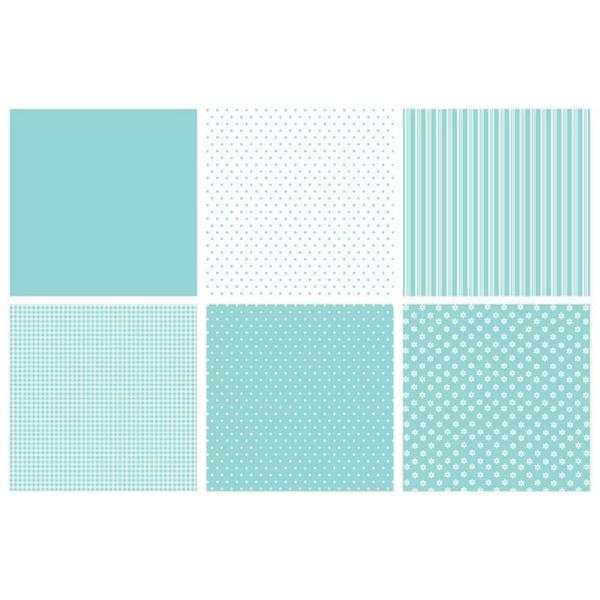 The Paper Boutique - Designpapier "Mint & White" Perfect Partners 8x8 Inch