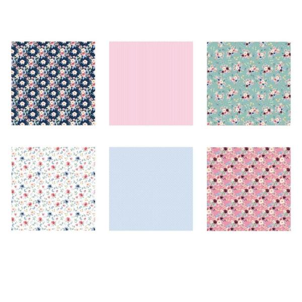 The Paper Boutique - Designpapier "Bloomin Beautiful" Decorative Paper 8x8 Inch - 36 Bogen
