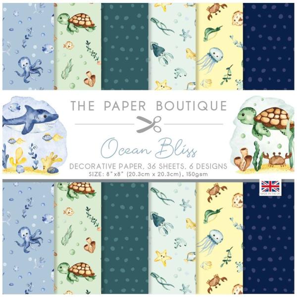 The Paper Boutique - Designpapier "Ocean Bliss" Decorative Paper 8x8 Inch - 36 Bogen
