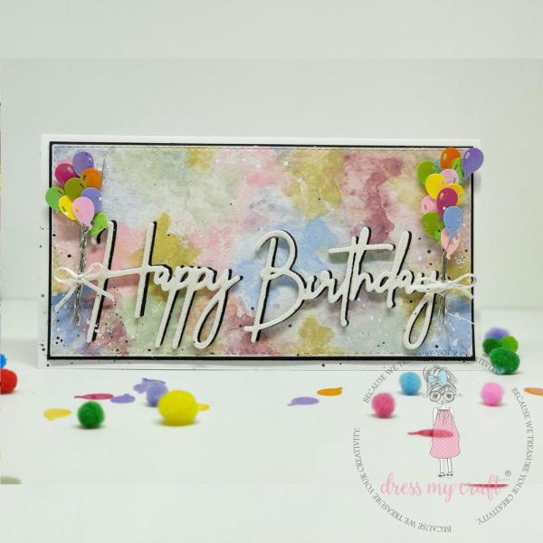 Dress My Craft - Streuteile "Sparkling Balloon" Shaker Slices 8g