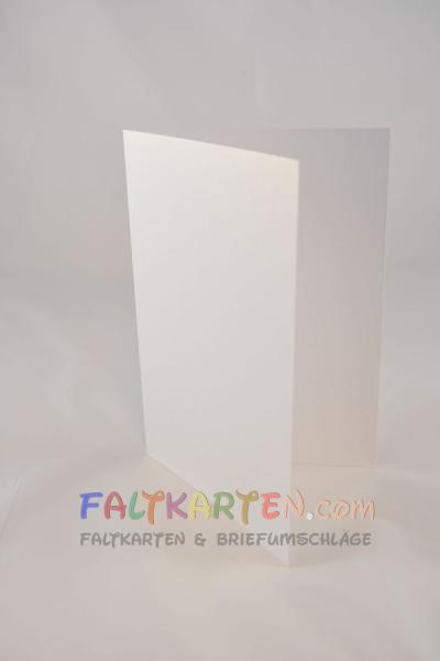 Doppelkarte - Faltkarte DIN A4 (29,7 x 21,0 cm) 250g/m² DIN A4 in metallic-perlweiss