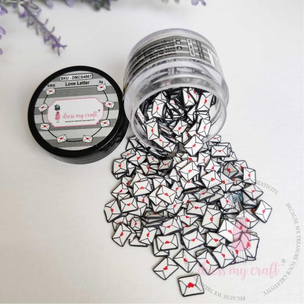 Dress My Craft - Streuteile "Love Letter" Shaker Slices 8g