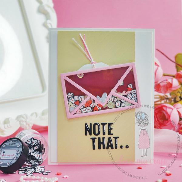 Dress My Craft - Streuteile "Love Letter" Shaker Slices 8g