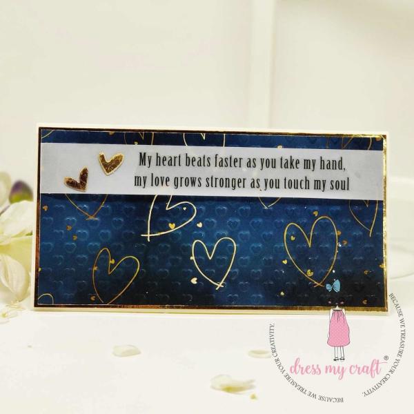 Dress My Craft - Prägefolder "Heart Pattern" Embossingfolder 