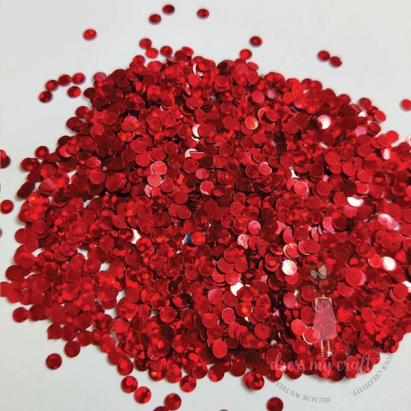 Dress My Craft - Pailetten - Streuteile "Confetti Christmas Red" Sequins Mix 8g