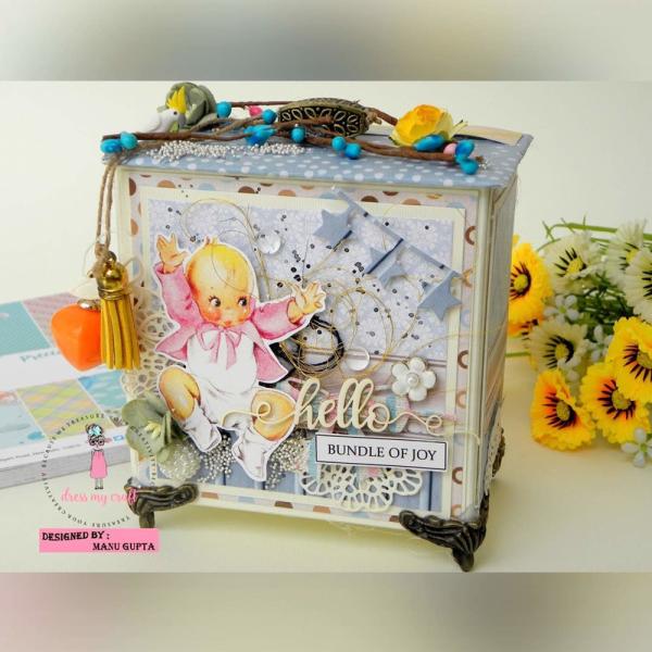 Dress My Craft - Designpapier "Precious Baby Boy" Paper Pack 12x12 Inch - 24 Bogen