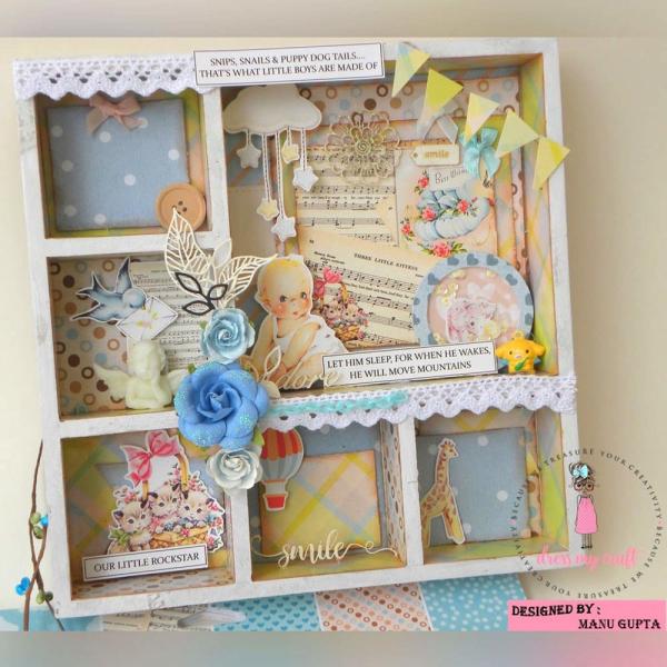 Dress My Craft - Designpapier "Precious Baby Boy" Paper Pack 12x12 Inch - 24 Bogen