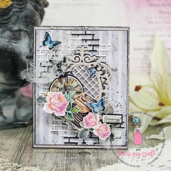 Dress My Craft - Designpapier "Wall of Roses" Paper Pack 12x12 Inch - 24 Bogen