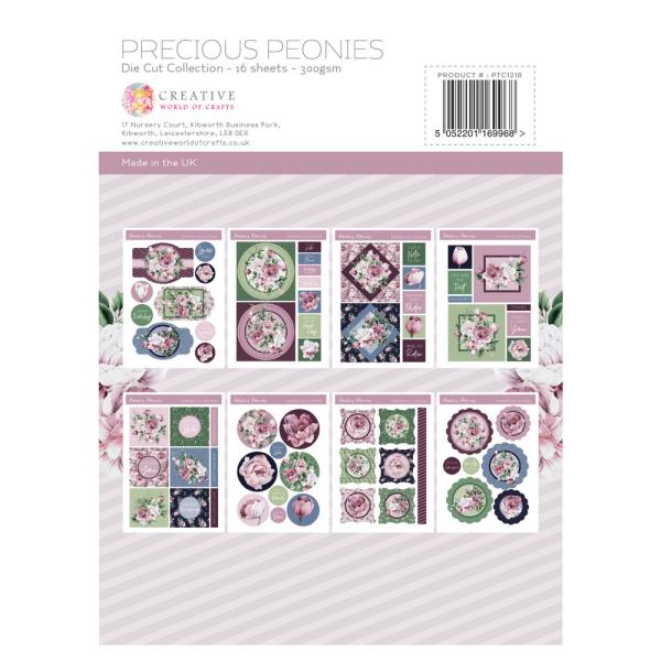 The Paper Tree - Die Cut Collection "Precious Peonies" Stanzteile Papier