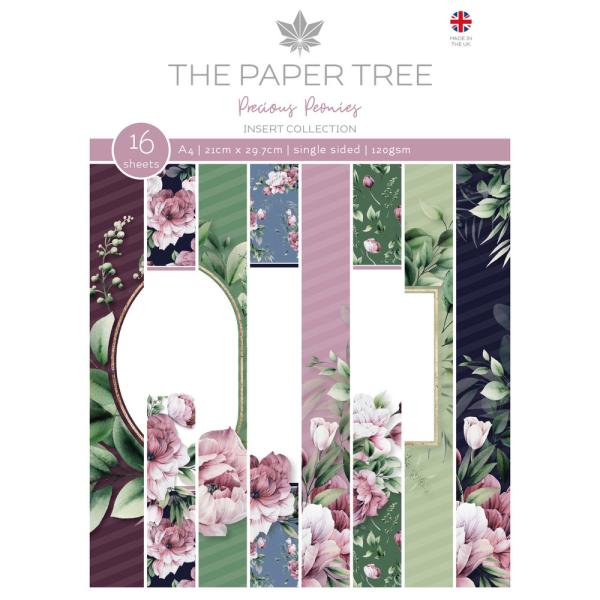 The Paper Tree - Insert Collection "Precious Peonies" A4 Tonpapier
