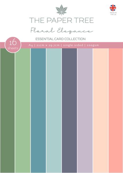 The Paper Tree - Card Collection "Floral Elegance" A4 Cardstock