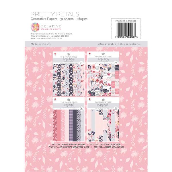 The Paper Tree - Designpapier "Pretty Petals" Paper Pack A4 - 32 Bogen