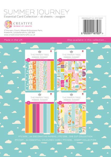 The Paper Tree - Card Collection "Summer Journey" A4 Cardstock