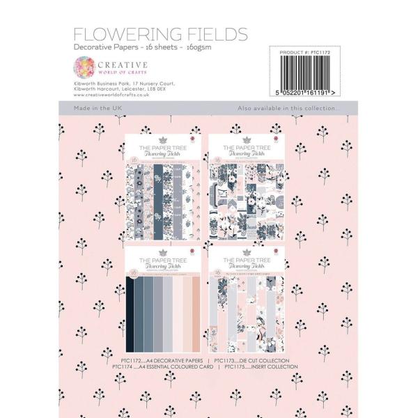 The Paper Tree - Designpapier "Flowering Fields" Paper Pack A4 - 16 Bogen