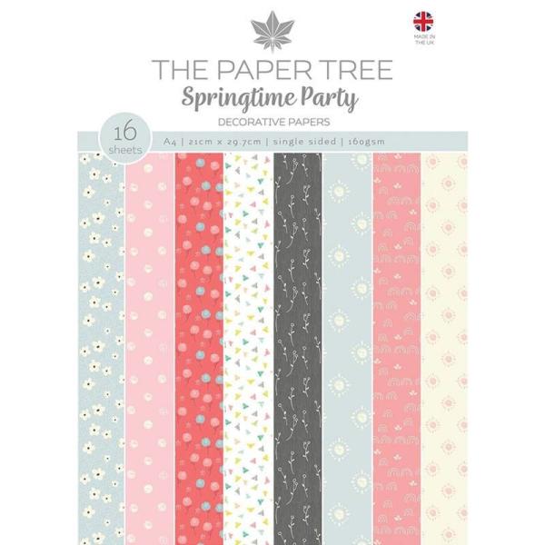 The Paper Tree - Designpapier "Springtime Party" Paper Pack A4 - 16 Bogen